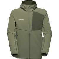 Mammut - Ropa de senderismo - Madris Light ML Hooded Jacket Men Marsh de Lana - Talla M - Caqui