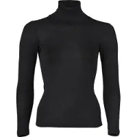 Engel - Women's Long-Sleeved Roll Neck - Ropa interior de seda size 34/36, negro