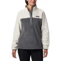 Columbia - Women's Benton Springs 1/2 Snap Pull Over II - Jerséis de forro polar size M, gris