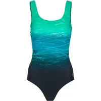 LASCANA Traje de baño petróleo / jade / negro