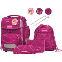 Schneiders Ergolite Juego de mochilas escolares fucsia