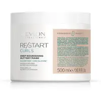 Revlon Professional Restart Curls Mascarilla Mantequillosa Nutritiva Profunda 500 ml