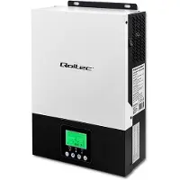 Qoltec Inversor solar híbrido sin conexión a la red , 1,5 kVA | 1,5 kW | 80 A | MPPT | Onda sinusoidal