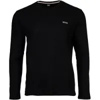BOSS para hombre. 50535870 Camiseta Waffle negro (M), Homewear, Algodón, Manga larga, outlet 2026.