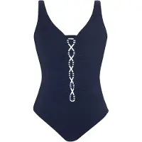 Sunflair Traje de baño azul oscuro / blanco