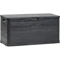 Toomax Caja de almacenamiento Woodys, 280 litros, de plástico, color grafito, modelo Z0164R0--4100