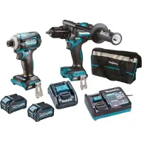Makita Kit Combinado 40v Xgt Hp001g+td001g 2*4.0ah Bolsa