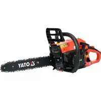 YATO Motosierra de gasolina de 16 pulgadas con sistema de arranque fácil y 1,8 kW de potencia