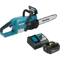 Makita DUC 307 RTX3 Motosierra sin cable 18 V 30 cm sin escobillas + 1x batería 5.0 Ah + cargador
