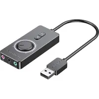 Vention Tarjeta De Sonido Externa Usb 2.0 Cdrbf 1 M