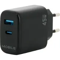Mobilis Cargador De Pared Usb-a Y Usb-c 45w