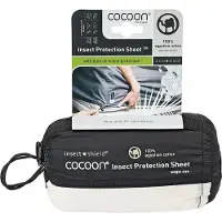 Cocoon - Insect Shield Protection Sheet - Manta de viaje size 200 x 160 cm, negro