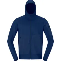 Norrøna - Ropa para esquí de travesía - Falketind Warm2 Stretch Hood M'S Indigo Night - Talla S - Azul marino