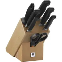 Zwilling J.A. Henckels Four Star 35140, Juego de cuchillos de 8 piezas con bloque
