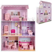 Woomax Casa De Muñecas De Madera