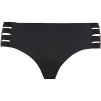 Seafolly - Women's Collective Multi Strap Hipster Pant - Parte inferior de bikini size 14, negro