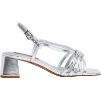 Pepe Jeans para mujer. PLS90683 Sandalias Zoe Metal plateado (40), Plata, 5 a 8cm, Hebilla, Casual, Fiesta, outlet 2026.