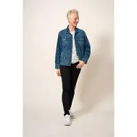White Stuff Dayton Denim Jacket Mid Denim Talla: 10 PETITE | Chaquetas Vaqueras Outlet | Mujer | Azul