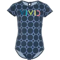 Vivid Traje de baño navy / azul paloma / kiwi / salmón
