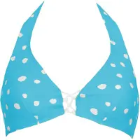 Vivid Top de bikini turquesa / offwhite