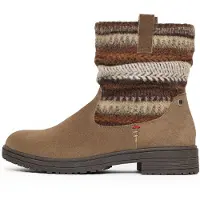 Minnetonka Botines con cordones 'Joli' marrón / capuchino / marrón oscuro