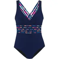 LASCANA Traje de baño navy / turquesa / azul cobalto / rosa neón