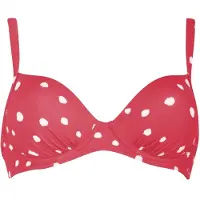 Vivid Top de bikini rojo / offwhite