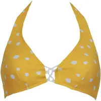 Vivid Top de bikini amarillo / offwhite