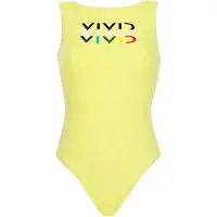 Vivid Traje de baño amarillo / rojo / negro / blanco
