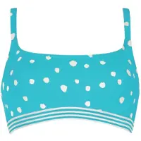 Vivid Top de bikini turquesa / offwhite