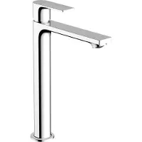 Hansgrohe Grifo monomando para lavabo Rebris E 240 CoolStart, sin tirador, cromo, 1 unidad.