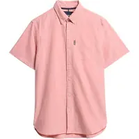 Superdry para hombre. M4010944A Camisa Oxford de manga corta rosa (M), Casual, Algodón Orgánico, Sostenible, outlet 2026.