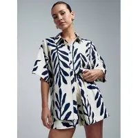 St MRLO Blusa 'Kady' marino / blanco