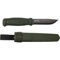 Morakniv Garberg BlackBlade Carbon 14528 Black DLC C100S, Green Polyamide, cuchillo de bushcraft