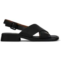 Camper para mujer. K201600-002 Sandalias de piel Dana negro (36), 1 a 3cm, Hebilla, Casual, outlet 2026.