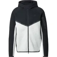 Nike Sudadera con cremallera 'TECH FLEECE' gris claro / negro