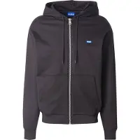 HUGO Sudadera con cremallera 'Nadarasi' azul / negro / blanco