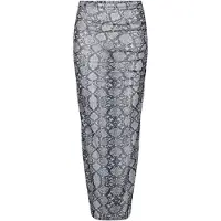 ONLY Falda 'ONLAmy' gris / negro / offwhite