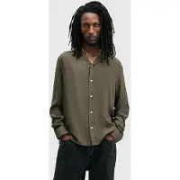 AllSaints Venice Ls Shirt Cage Brown Talla: XXL | Camisas Casuales Outlet | Hombre | Marrón