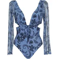 Vivid Traje de baño marino / ópalo