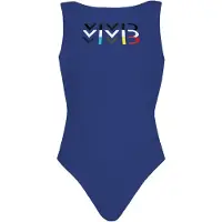 Vivid Traje de baño azul oscuro / negro / blanco