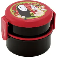 Skater Fiambrera Spirited Away Two Layer Round Shape No Face Dark Red