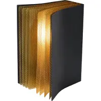 Lucide Extravaganza Livret lámpara de mesa, oro/negro