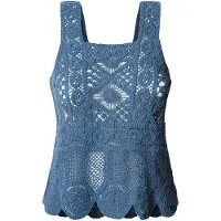 Pepe Jeans para mujer. PL702291 Top Olive azul (M), Casual, Algodón, Sin mangas / Tirantes, outlet 2026.