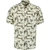 No-excess Shirt Short Sleeve Allover Printed Green Talla: M | Camisas Casuales Outlet | Hombre | Verde