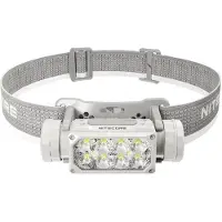 Nitecore HC65 UHE LED Grey, linterna frontal recargable, 2000 lúmenes
