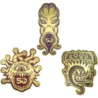 Fanattik Conjunto De Insignias Pin 50º Aniversario Dragones Y Mazmorras