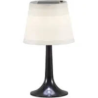 Konstsmide Assisi: Lámpara de mesa solar, color negro - 7109-752