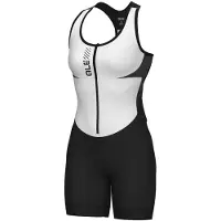 ALÉ - Women's Color Block Sleeveless Unitard - Mono de ciclismo size L, negro