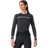 Castelli - Women's Merino Seamless Baselayer - Ropa interior merino size L/XL, negro/gris